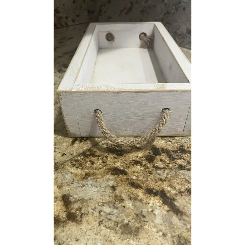 Wood Toilet Paper Holder Hello Sweet Cheeks & Nice Butt Bathroom Decor Tray Box